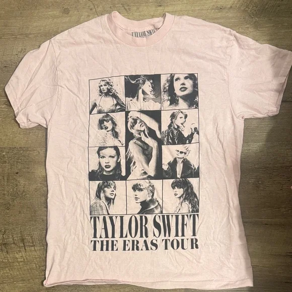 Taylor Swift Light Pink Graphic Tee - Picture 1 of 2